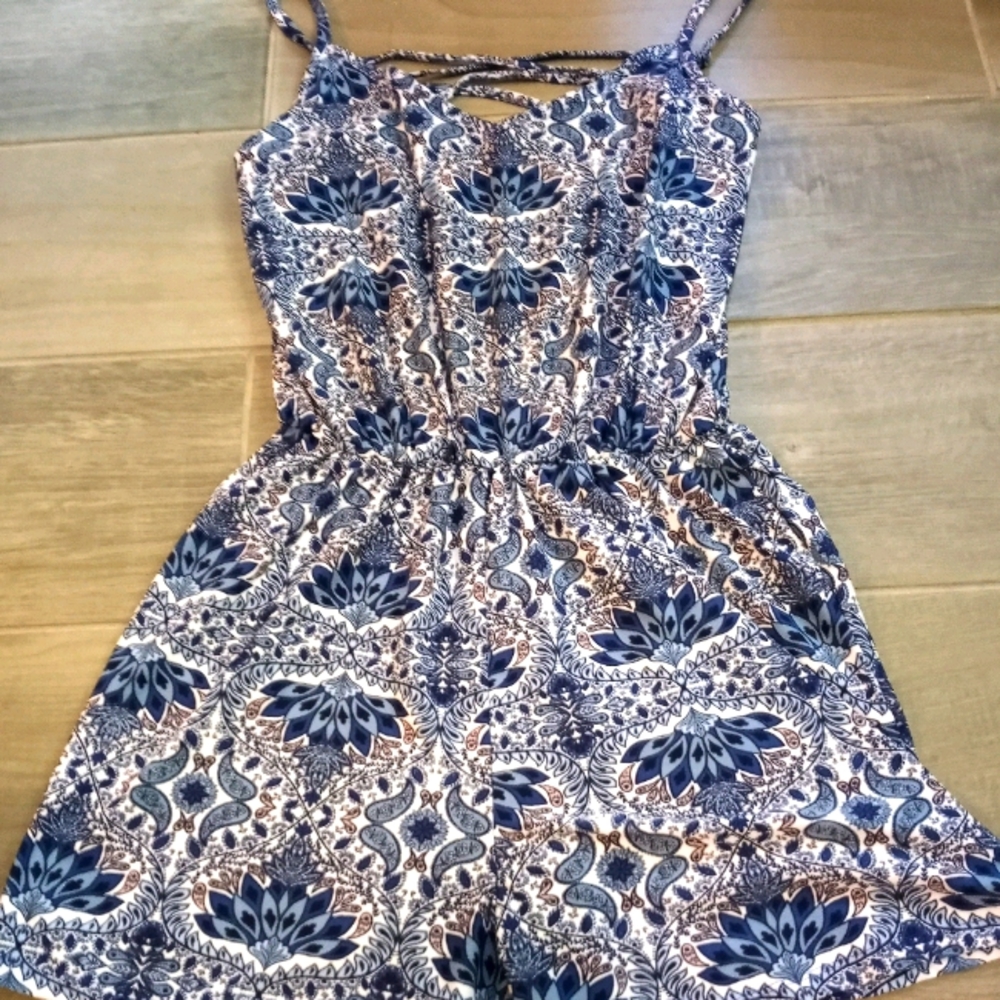Size Medium blue romper